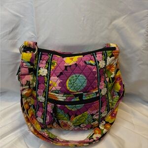Vera Bradley Quilted Floral Crossbody Bag in Purple